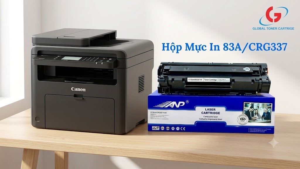 Hộp mực HP 83A (CF283A) tương thích với nhiều dòng máy in HP LaserJet Pro và Canon imageCLASS