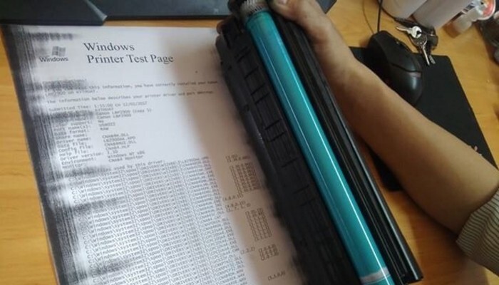 Dấu hiệu cho thấy việc thay mực chưa đạt yêu cầu