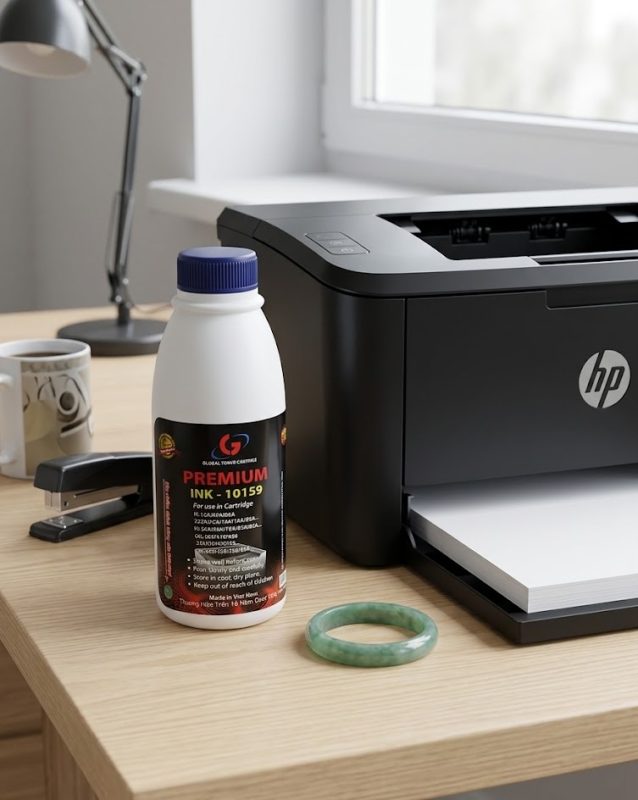 Mực CM10159 cho máy in HP mang lại độ đậm cao, khả năng bám giấy tốt và màu sắc ổn định.