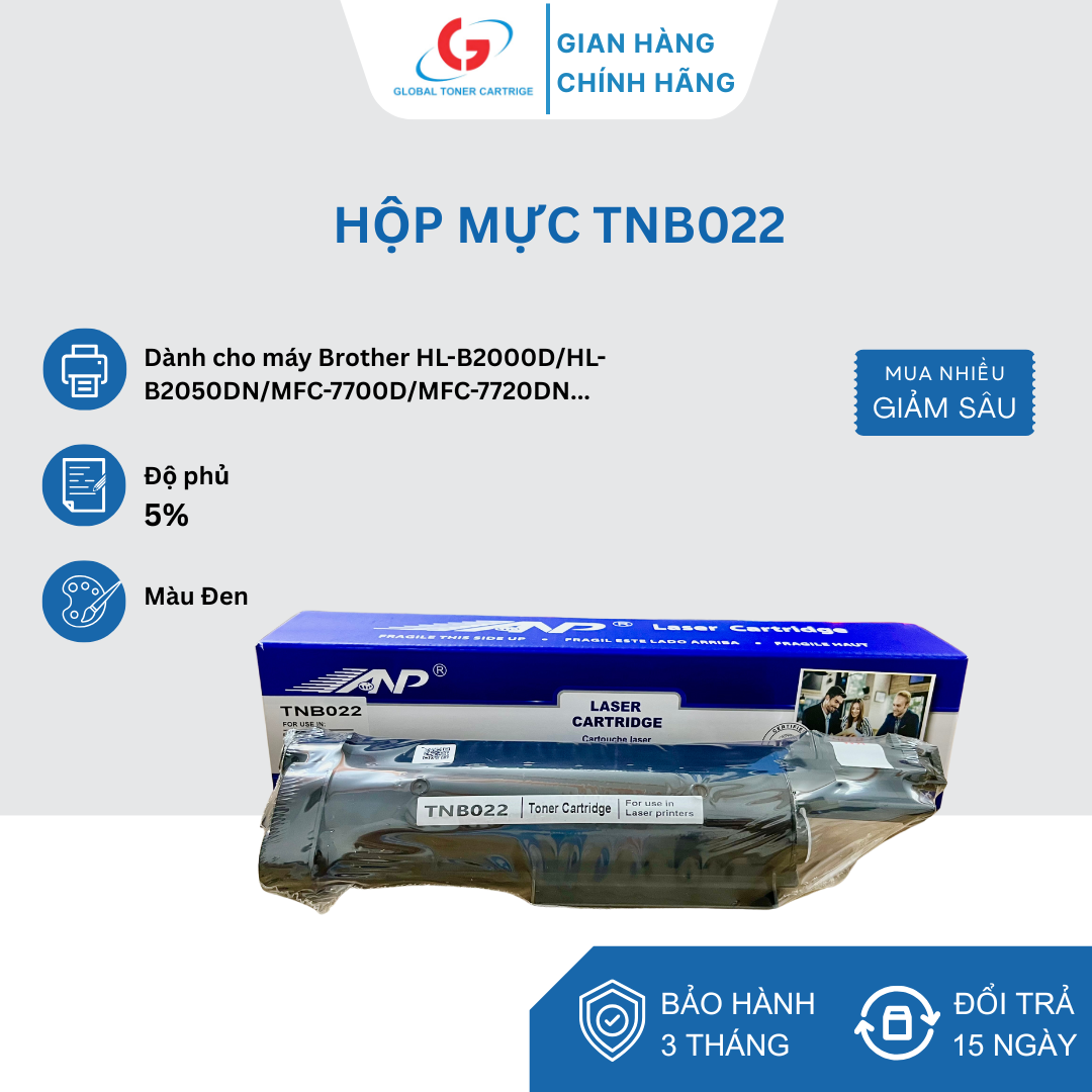 Hộp mực TN B020 / B022 / B027 - ANP 1 Hộp mực TN B022