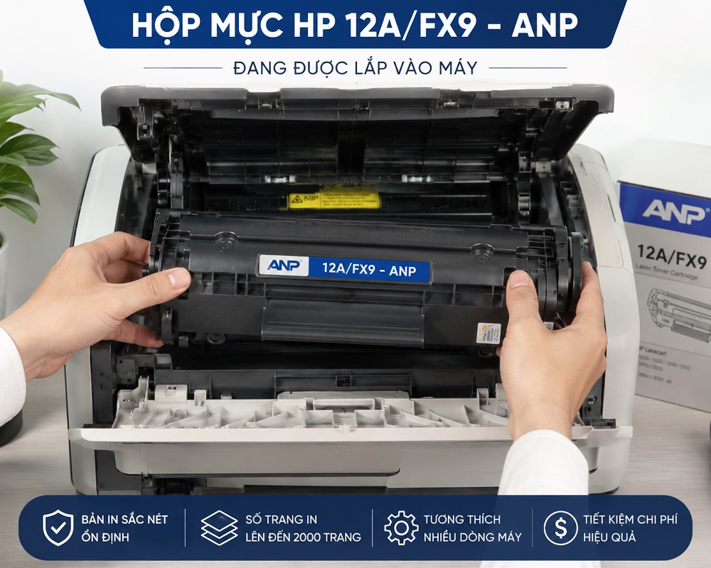hộp mực HP 12A/FX9 - ANP